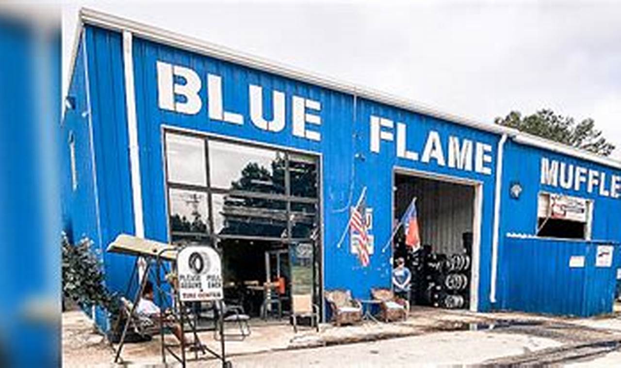 Upgrade Your Ride: Blue Flame Muffler & Tire - Performance!