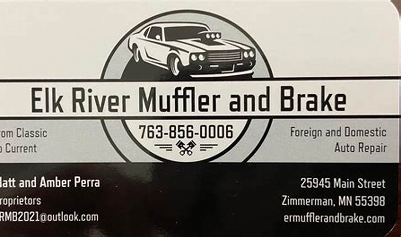 Elk River Muffler & Brake: Expert Brake Services Near You Best Mufflers for Cars & Trucks | Performance, Sound & Durability Upgrades Elk River Muffler & Brake: Expert Brake Services Near You | Best Mufflers for Cars & Trucks | Performance, Sound & Durability Upgrades