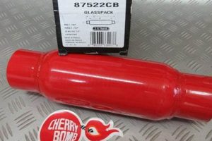 Get That Roar: Cherry Bomb Glasspack Muffler 87522CB Sound | Best Mufflers for Cars & Trucks | Performance, Sound & Durability Upgrades