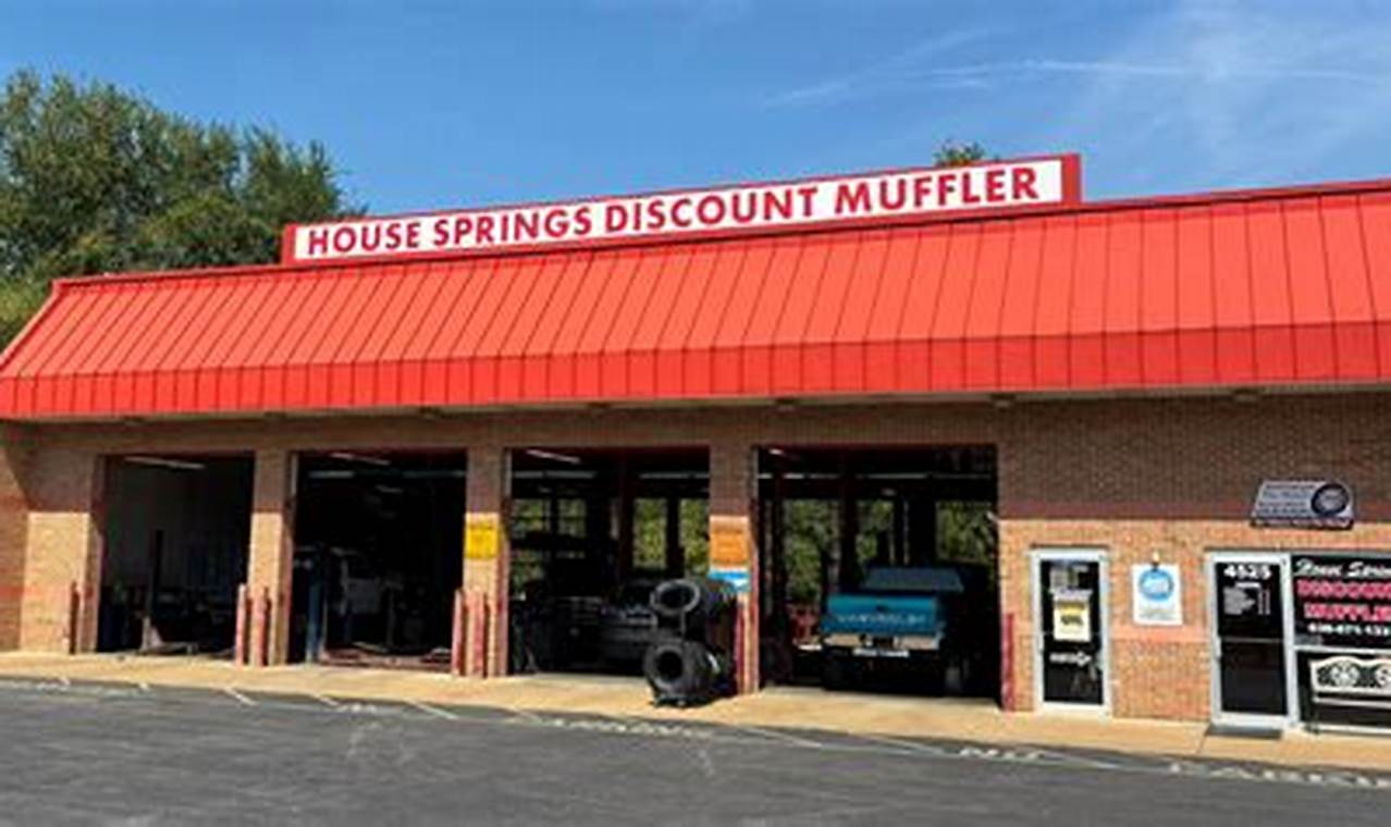 House Springs Discount Muffler | Best Mufflers for Cars & Trucks | Performance, Sound & Durability Upgrades