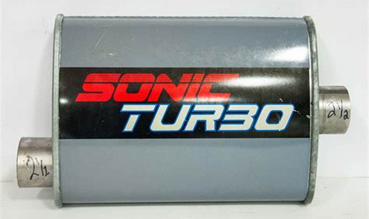 Sonic Turbo Muffler: Unleash Power & Quiet! | Best Mufflers for Cars & Trucks | Performance, Sound & Durability Upgrades
