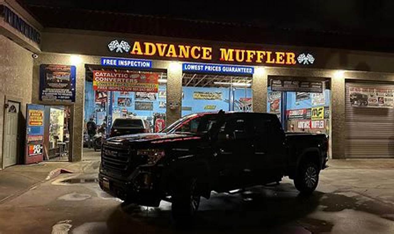 Advance Muffler Moreno Valley CA: Expert Exhaust Services | Best Mufflers for Cars & Trucks | Performance, Sound & Durability Upgrades
